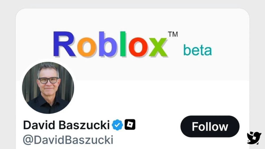 Глава Roblox Дэвид Басзуки обновил баннер в своих соцсетях сразу после празднования 20-...