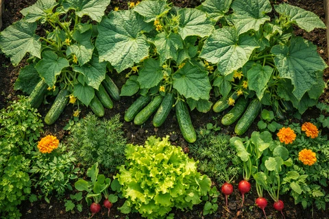 ▌🥒🥒🥒 Что посадить в ноги к огурцам, чтобы они плодоносили до осени: 10 идеальных сос...