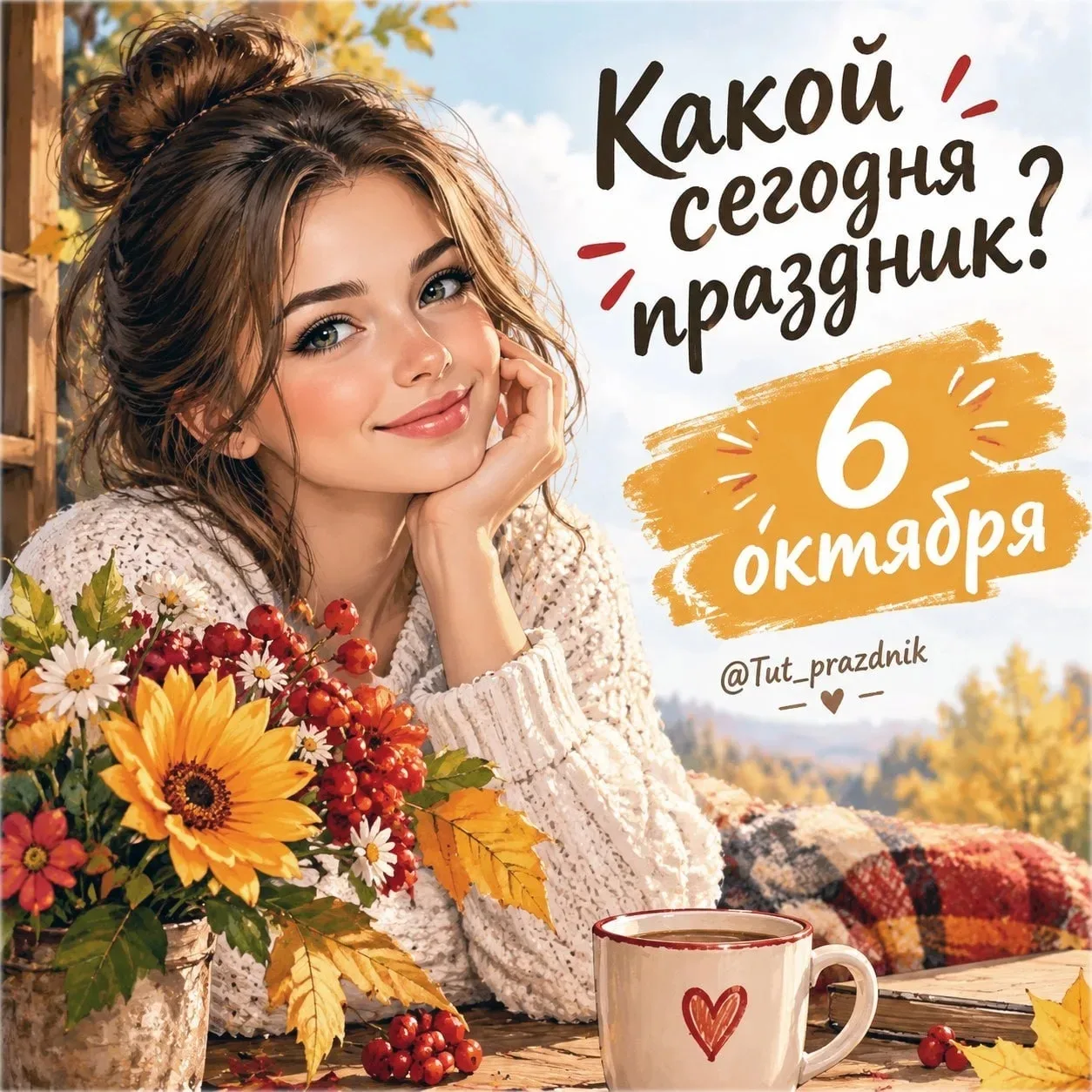 🗓 6 октября – отмечается 16 праздников.