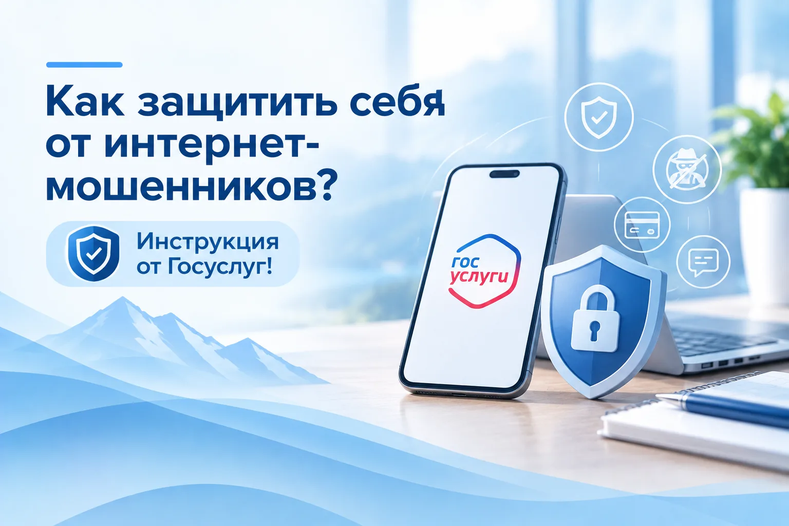 Как защитить себя от интернет-мошенников? Инструкция от Госуслуг!