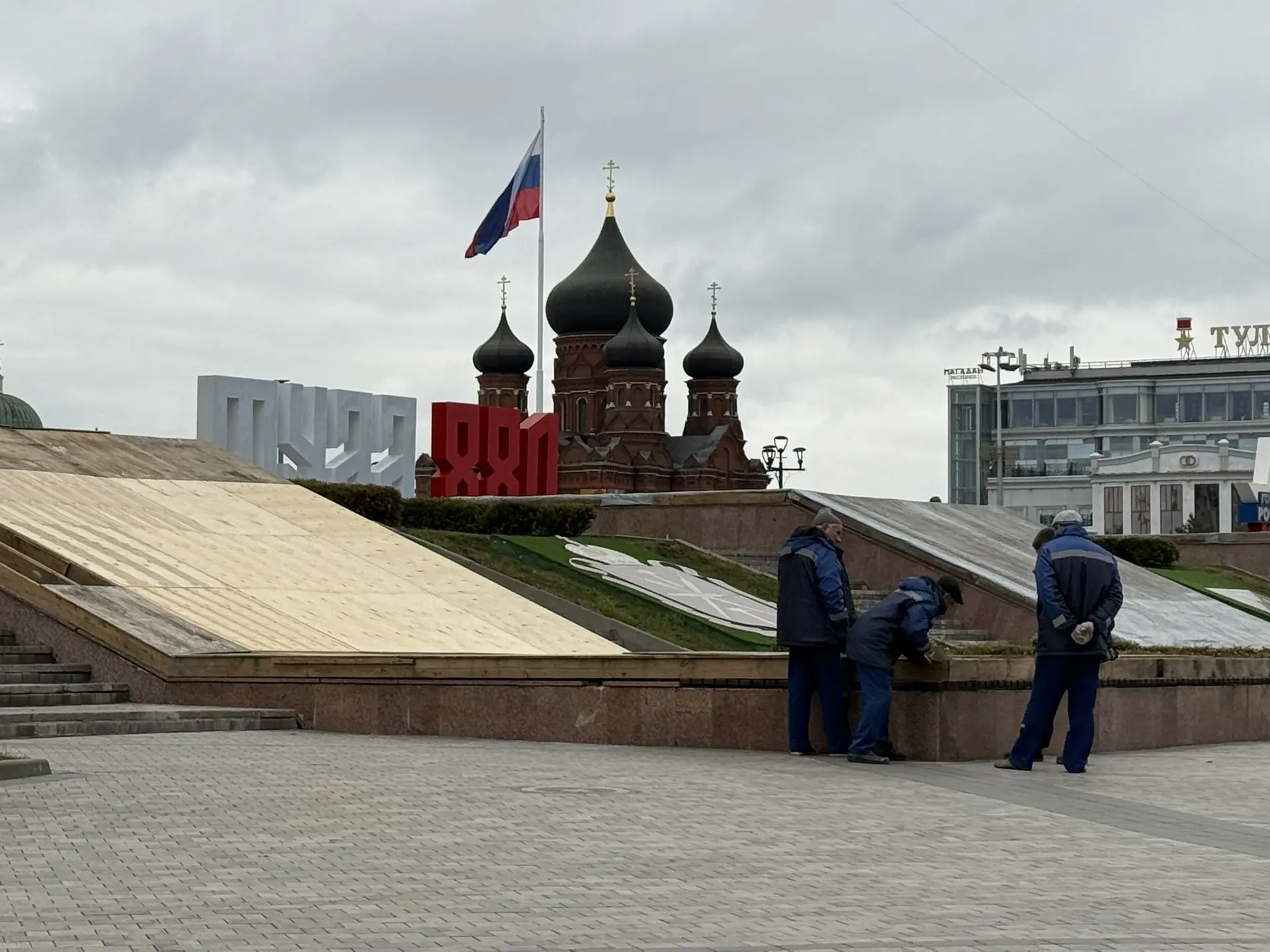 Фонтаны в Туле ушли на «зимовку»