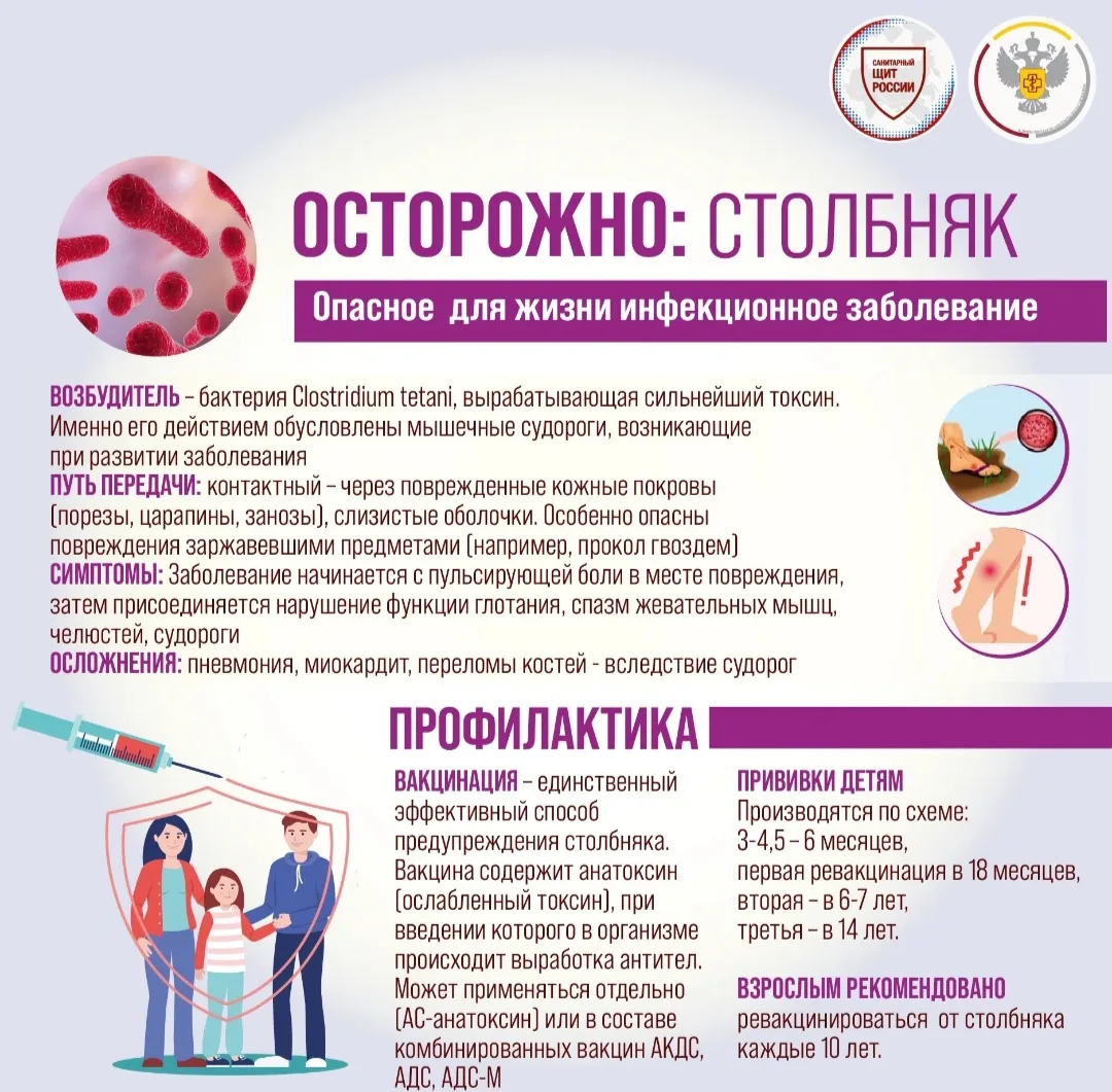 Есть ли у вас прививка от столбняка?

🌞☘💫Лето - прекрасная пора, и все бы хорошо, если бы не стати