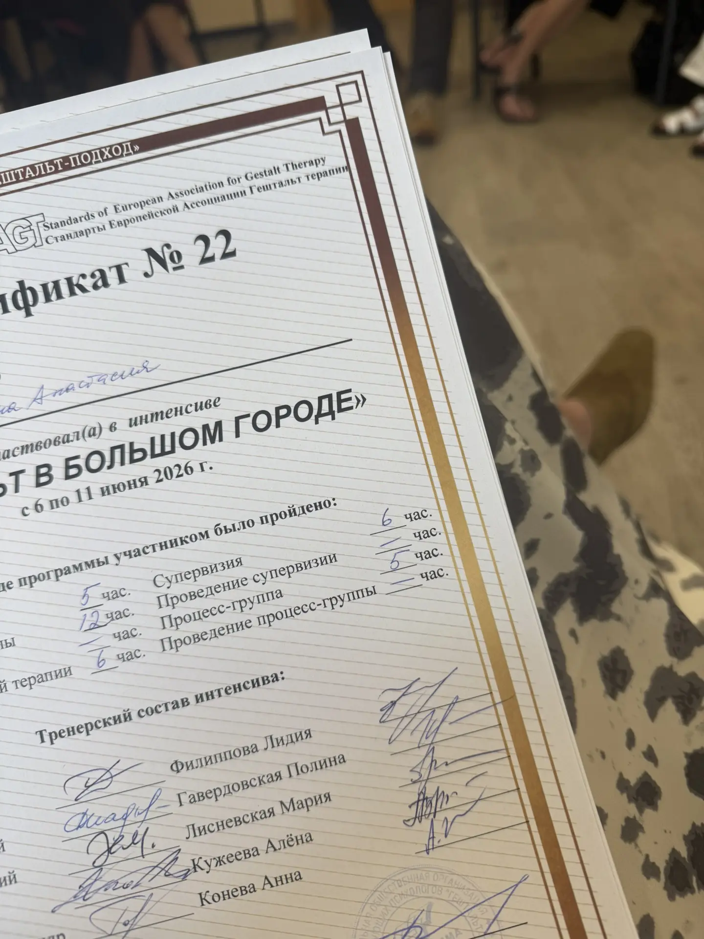Завершился двадцать первый интенсив МГИ "Гештальт в Большом Городе". Как сказал Денис Хломов, снаруж