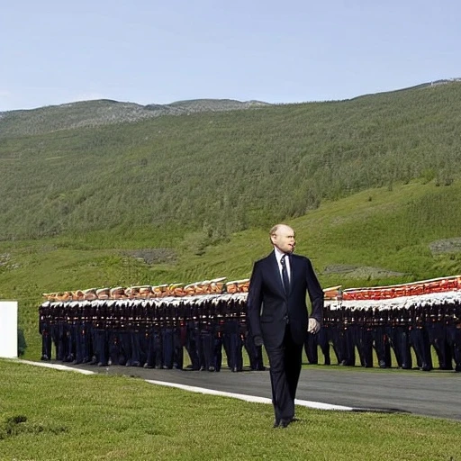 Президент Путин посещает полигон Чебаркульский.