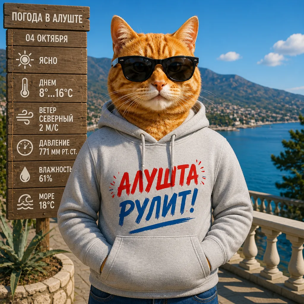 ☀️ Погода в Алуште на сегодня, 4 октября