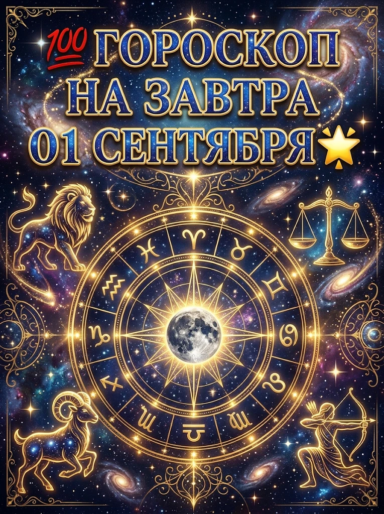 💯 Гороскоп на завтра 01 сентября 🌟