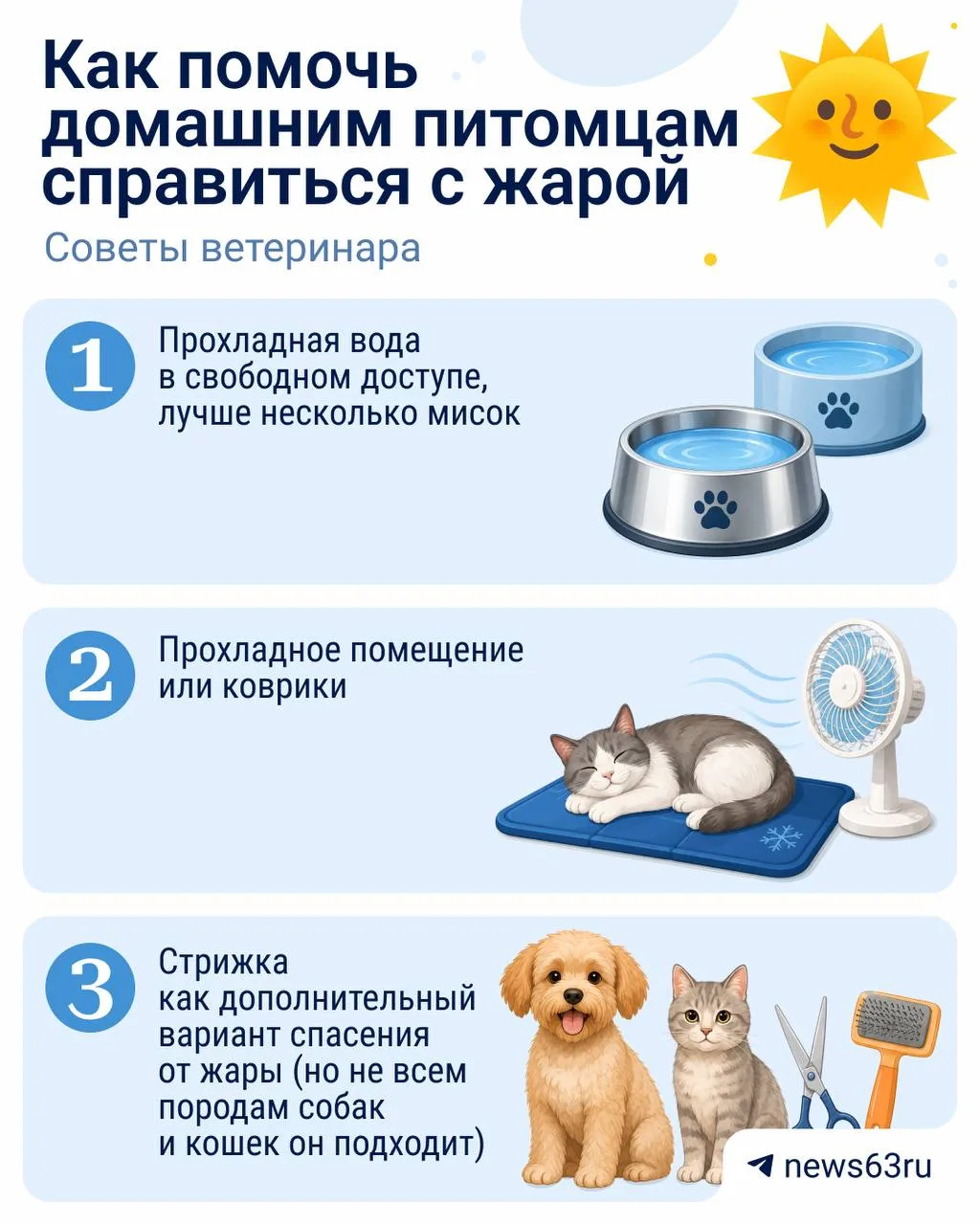 🥵 Когда на улице пекло, то жарко не только людям, но и домашним животным. И не все хоз...