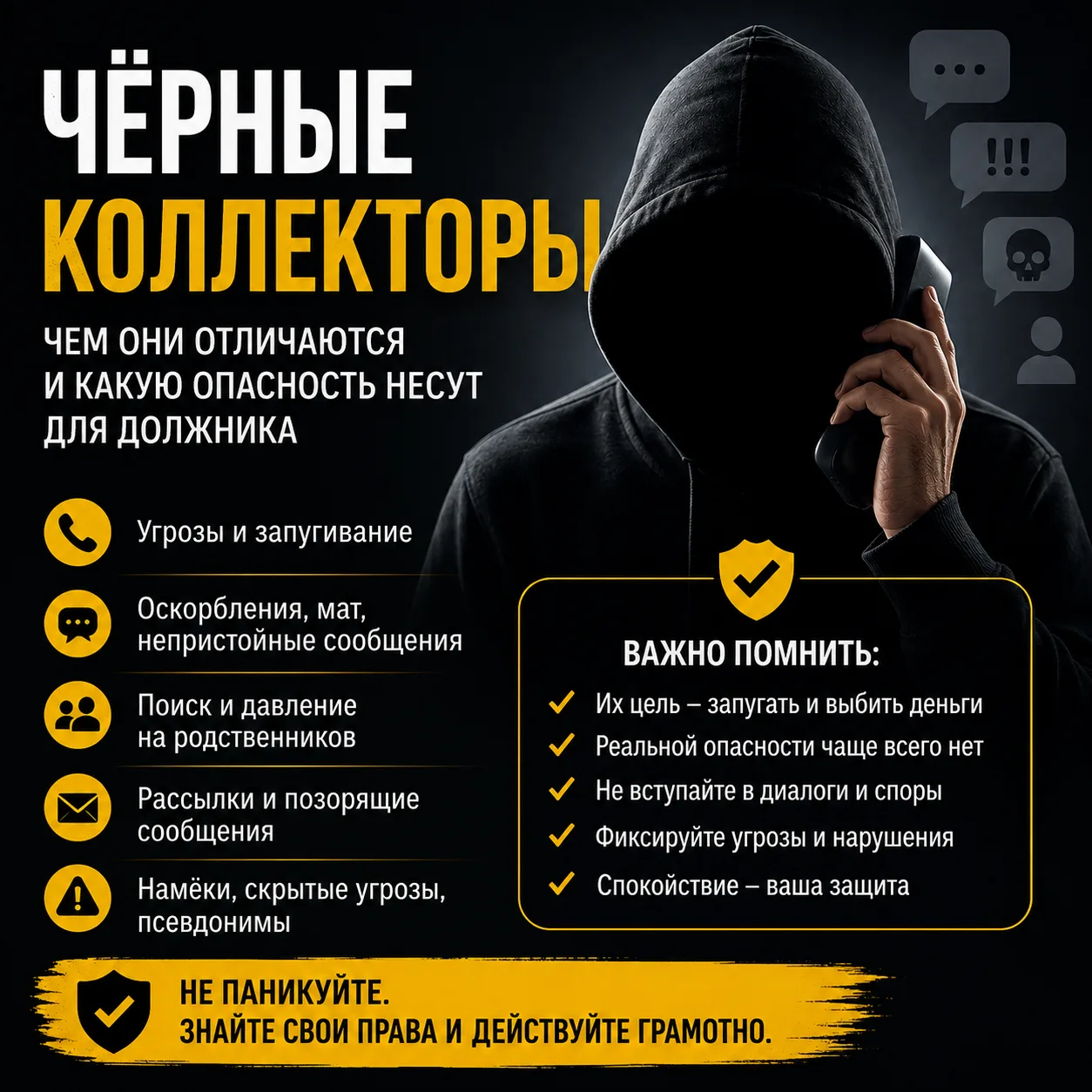Стоит ли бояться черных коллекторов: что они реально могут, а что — нет