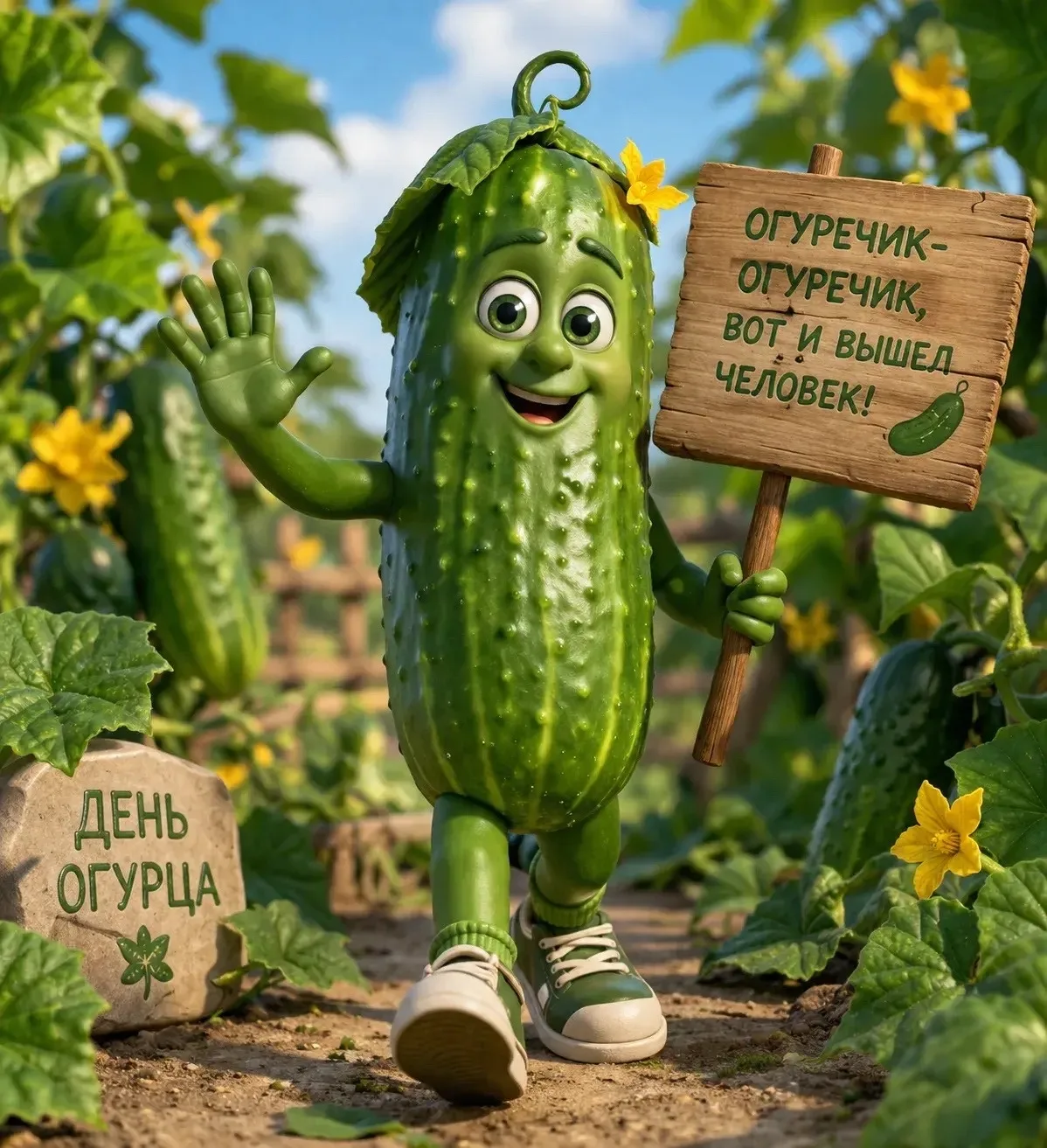 Тоже вдохновилась) 😊

🎉 18 июля — День огурца! 🎉

Огурец — настоящий летний супергерой: лёгкий, х