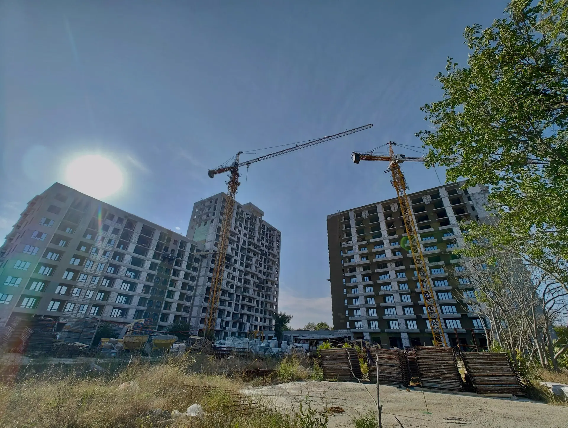 Ход строительства