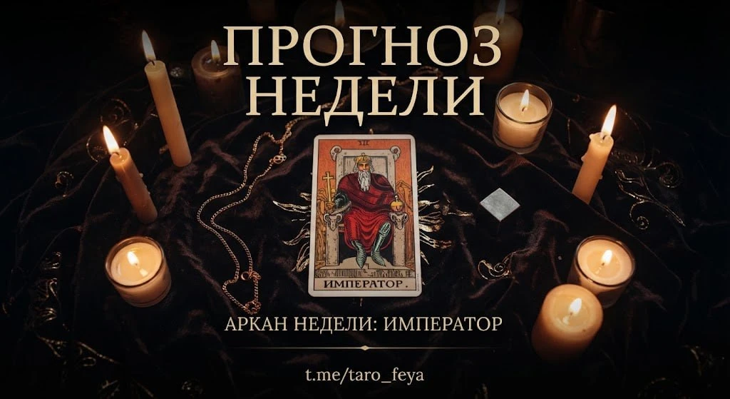 🔮 Прогноз недели: Аркан 4, Император 👑
