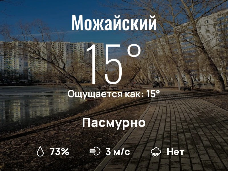 Что с погодой в Можайском?