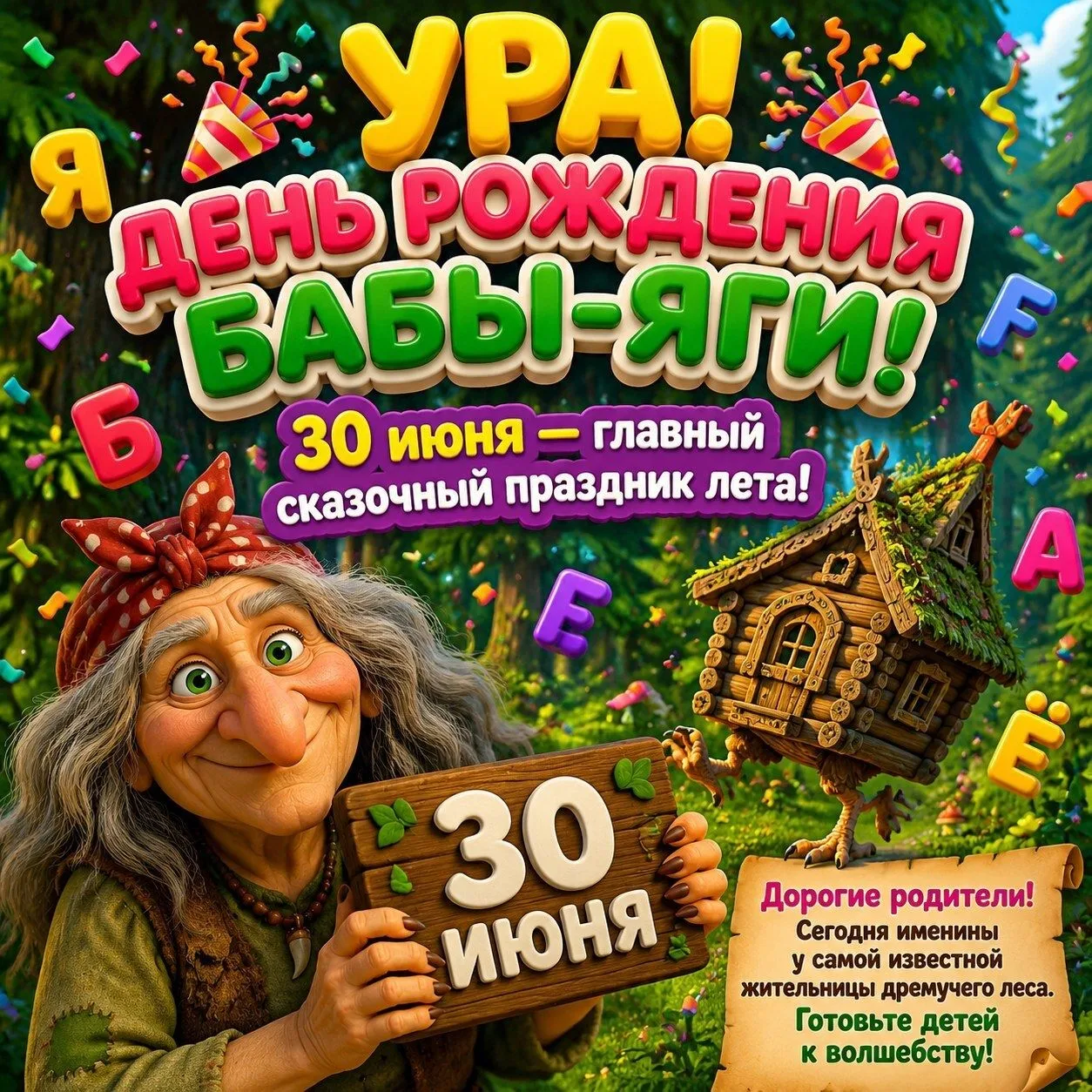 Вы когда-нибудь задумывались, что у Бабы-Яги есть свой личный праздник? А он есть, и отмечают его 30