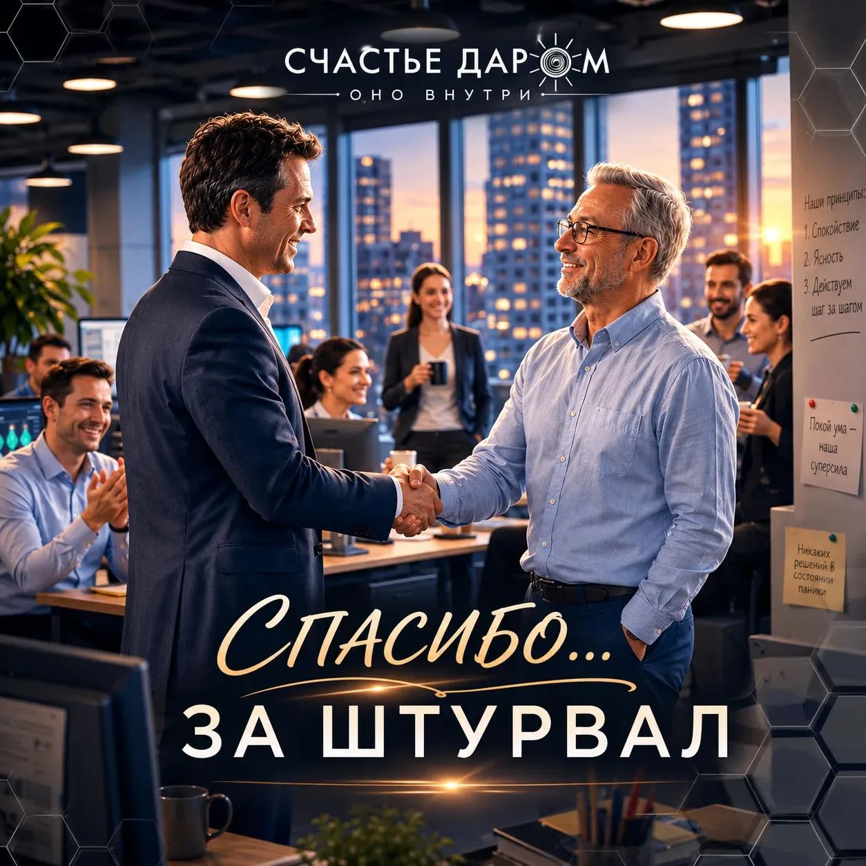 «СПАСИБО... ЗА ШТУРВАЛ»