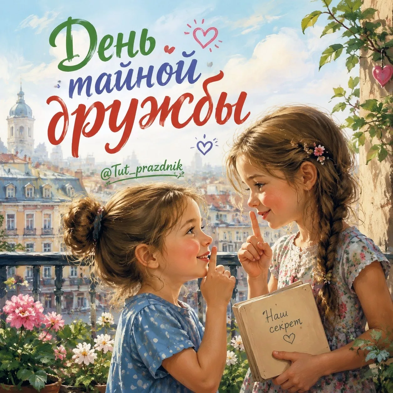 🤝✨ 3 июля — День тайной дружбы ✨🤝