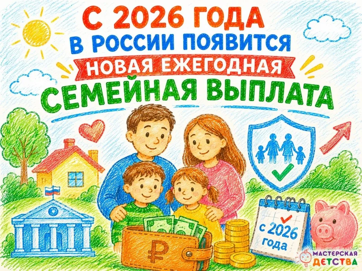 💰 С 2026 года в России появится новая ежегодная семейная выплата
Государство будет возвращать часть