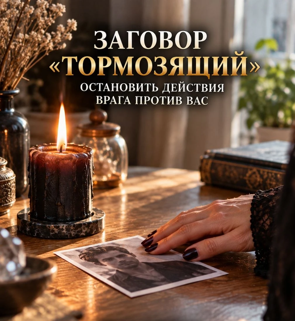 Заговор тормозящий - остановить действия врага против вас ❌