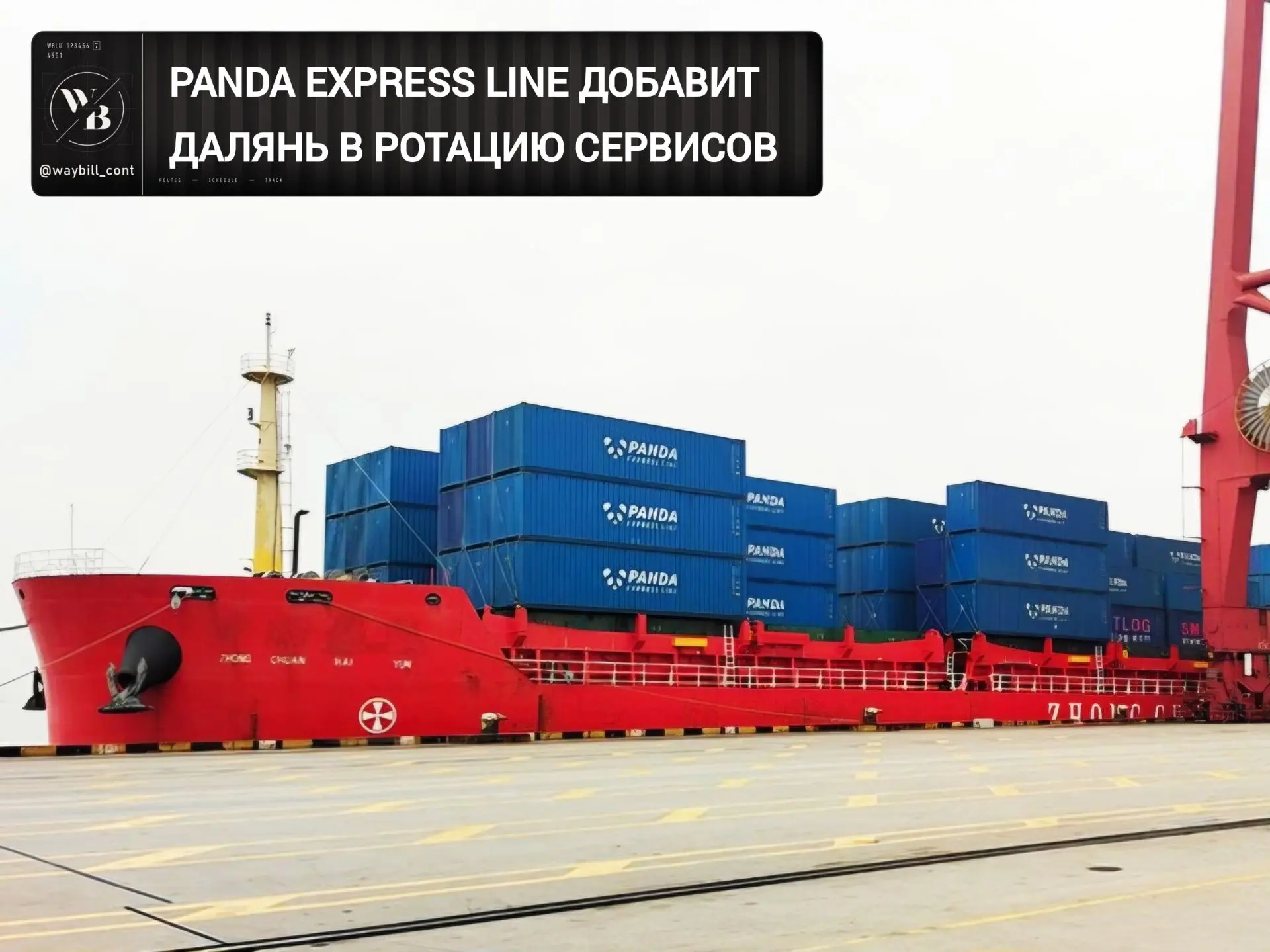 ✅ Линейный контейнерный оператор Panda Express Line запланировал добавление прямых судо...