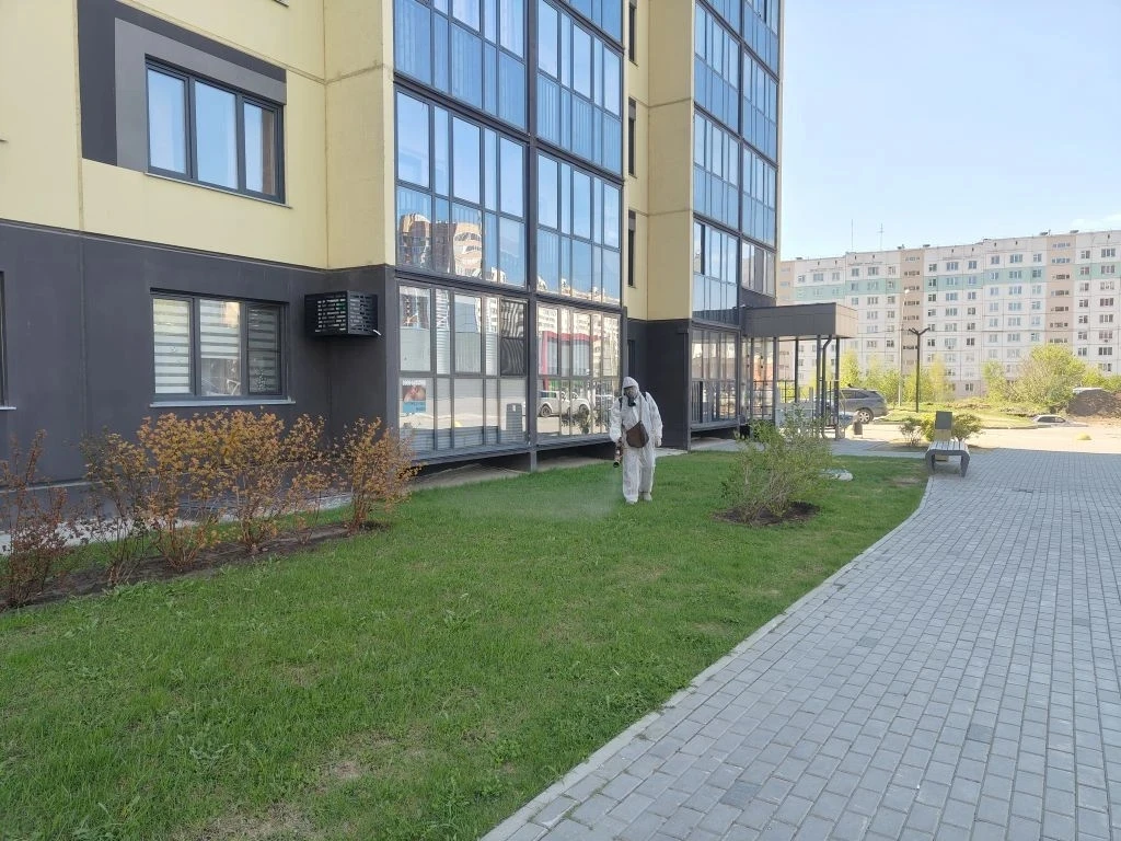Акарицидная обработка в Околице