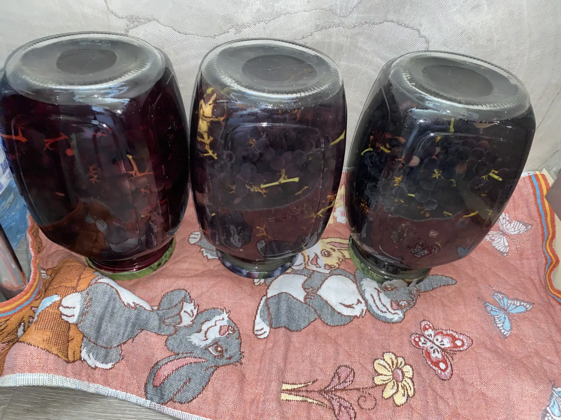 Сделала компот из винограда