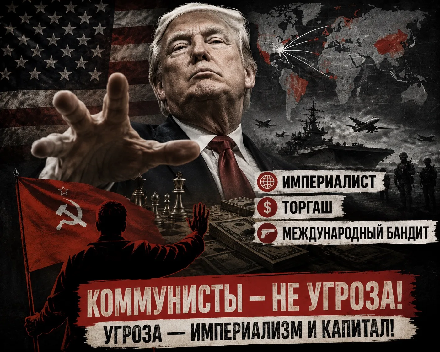 ❗️Трамп — откровенный империалист, торгаш и абсолютный в международном плане бандит, заявил Зюганов,