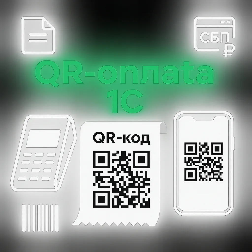 QR‑код для оплаты в 1С