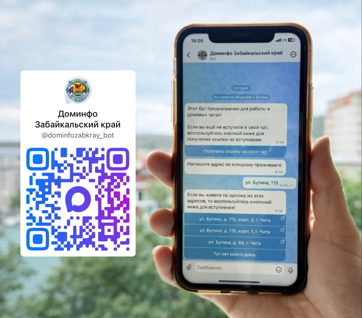 🏡 Почти тысяча забайкальцев нашли домовой чат благодаря боту «Доминфо»!