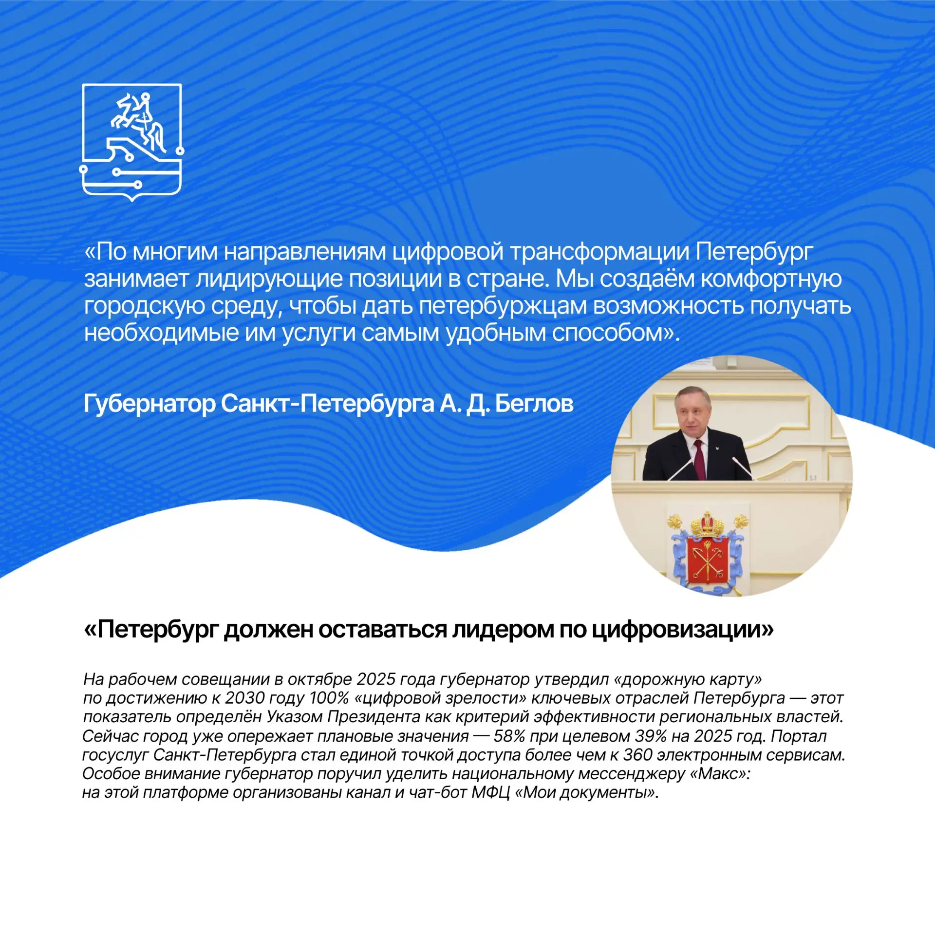 🎉 Сегодня мы поздравляем с юбилеем губернатора Санкт-Петербурга Александра Дмитриевича...