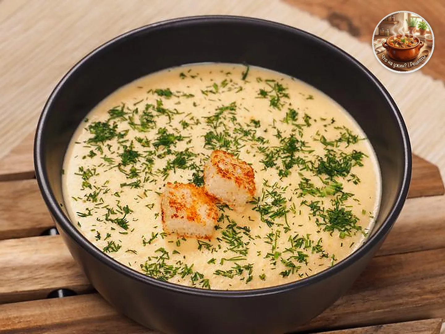 🍲 Сырный крем-суп с курицей