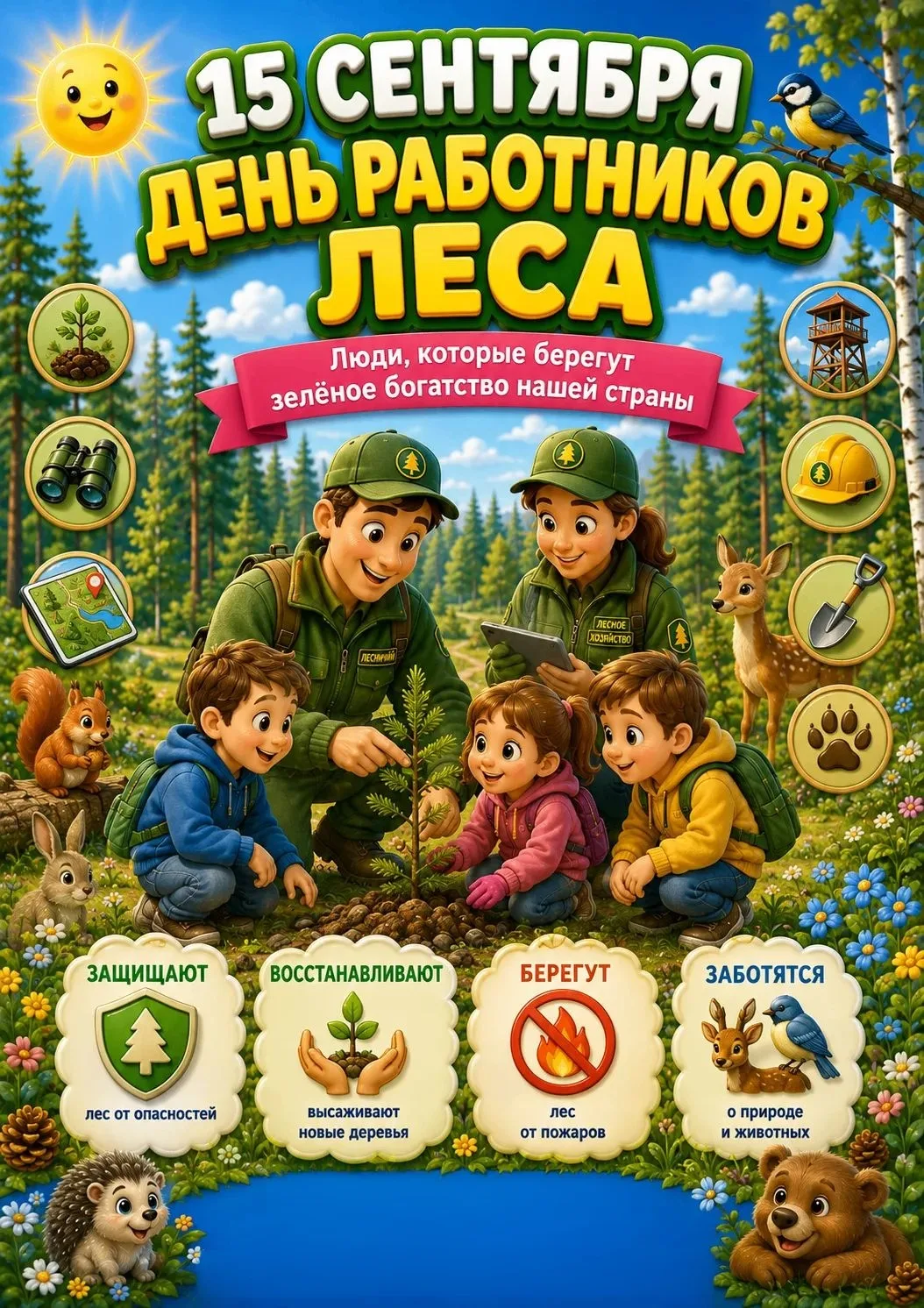 15 СЕНТЯБРЯ — ДЕНЬ РАБОТНИКОВ ЛЕСА! 🌲