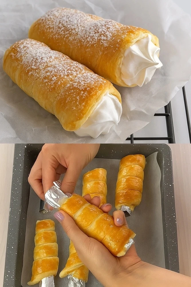 ТРУБОЧКИ С БЕЛКОВЫМ КРЕМОМ КАК В ДЕТСТВЕ