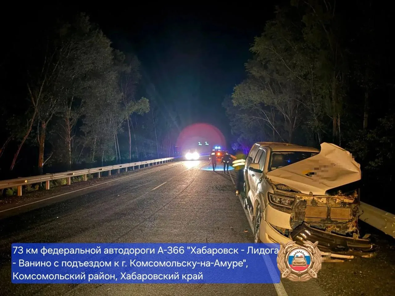 Митсубиши выехал на встречную полосу под Хабаровском
