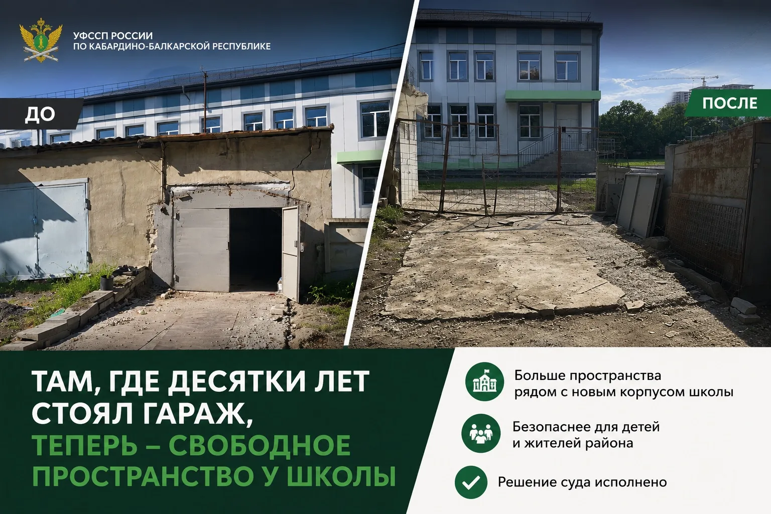 🏚️ НЕ ПРОСТО ИСПОЛНЕНО РЕШЕНИЕ СУДА: У ШКОЛЫ ОСВОБОДИЛАСЬ ТЕРРИТОРИЯ