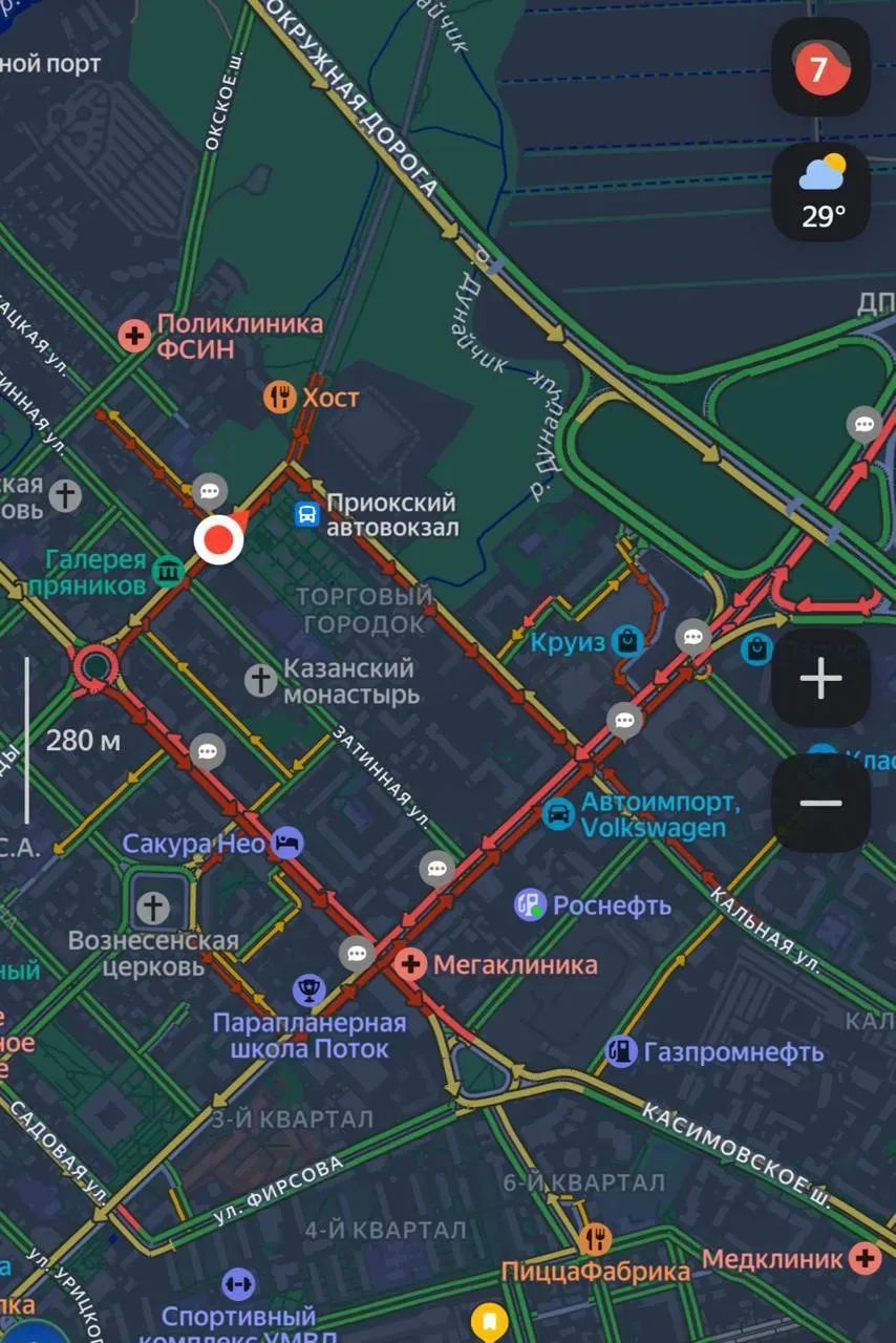 ⚠️ ОГРОМНЫЕ пробки образовались возле «Круиза»