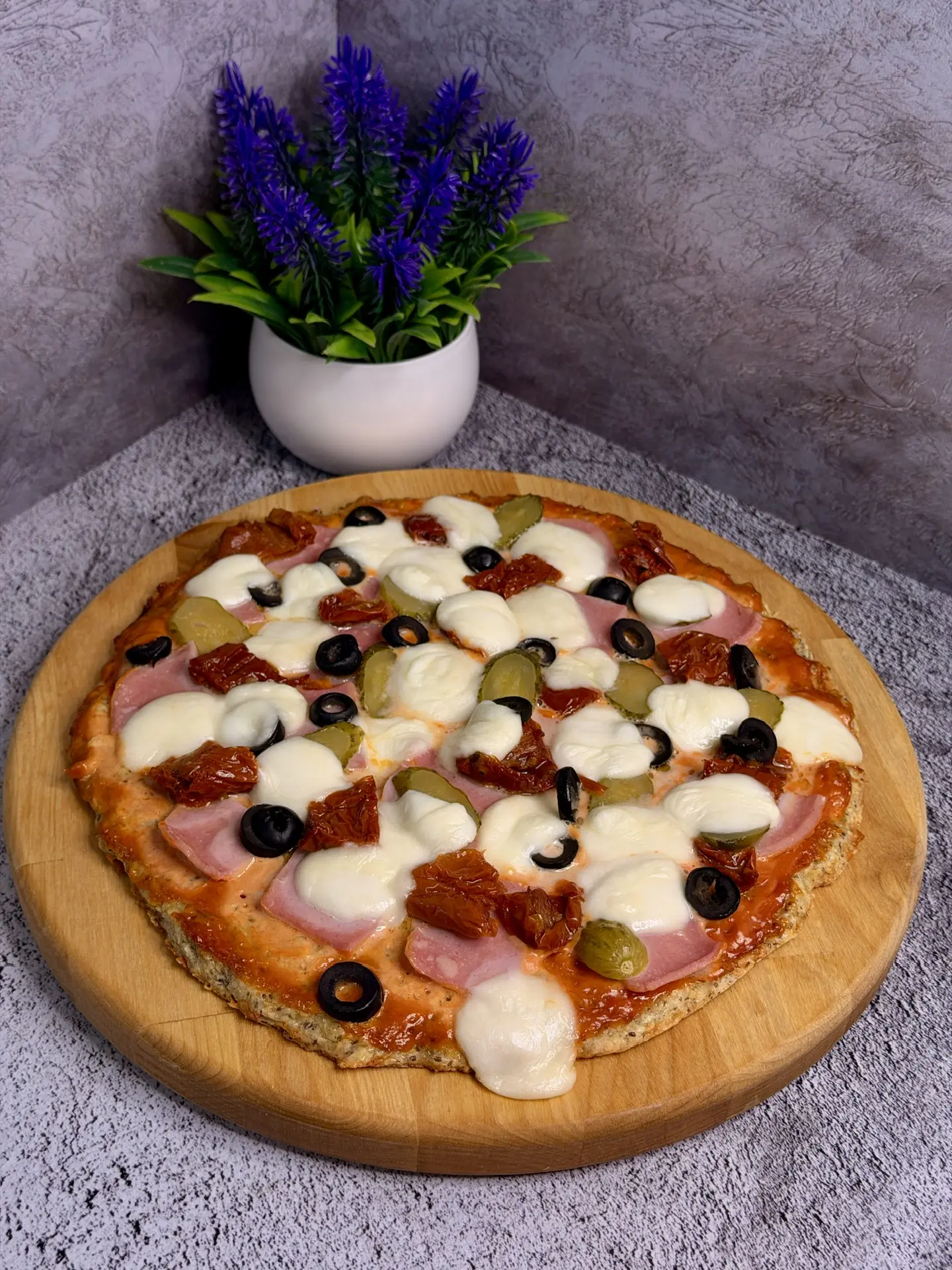 🍕Низкоуглеводная пицца на основе из семян чиа 🍕  Эксперимент продолжается с семенами чиа😃 На очереди