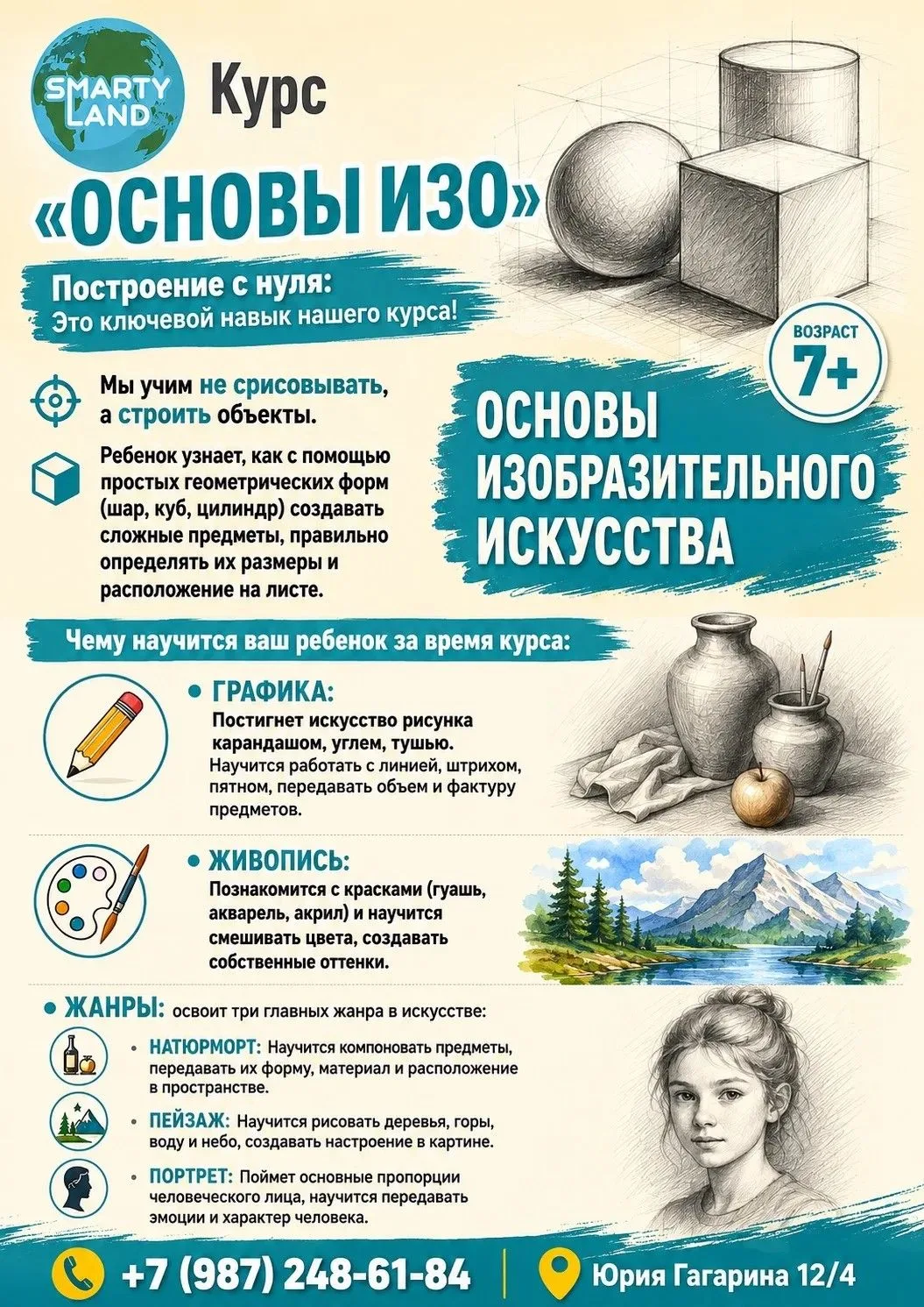Академический рисунок и живопись: от основ к мастерству на курсе "Основы изобразительно...