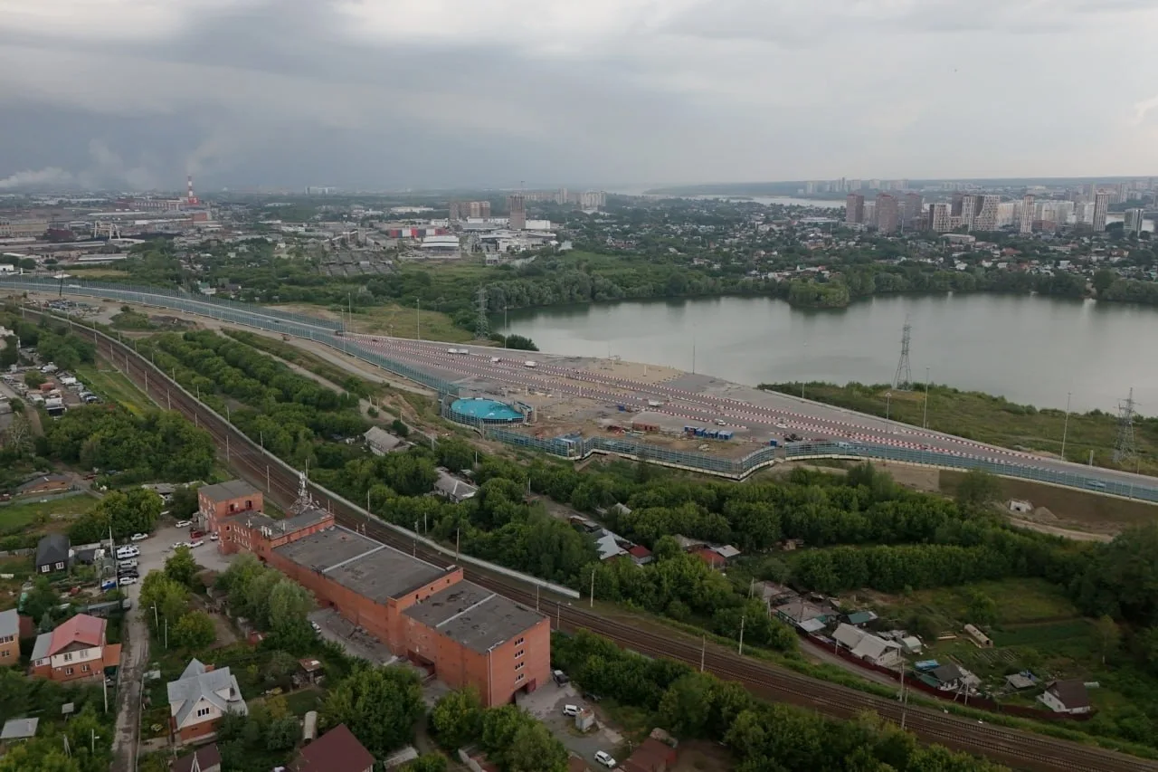 На четвертом мосту в Новосибирске строят пункт оплаты на 22 полосы