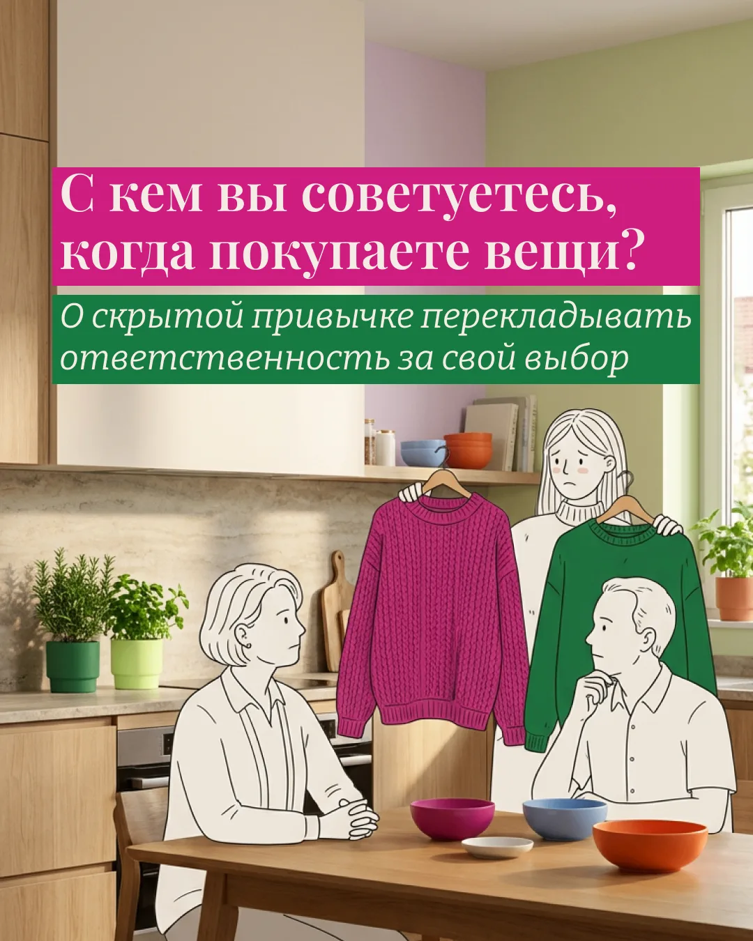 С кем вы советуетесь, когда покупаете вещи?