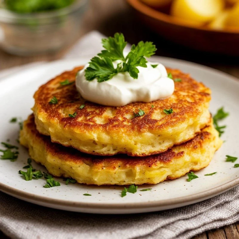 Драники из репы и картошки