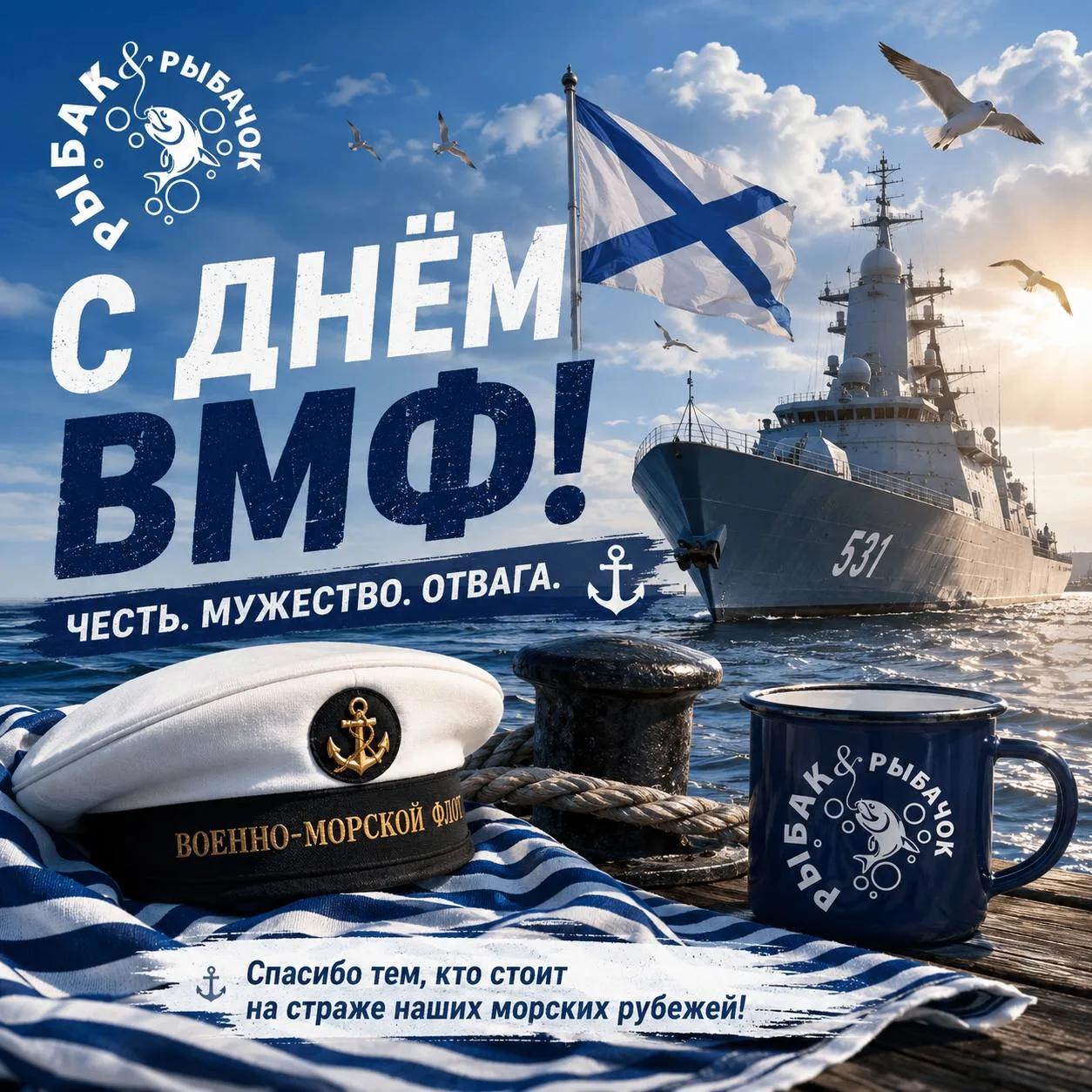 🇷🇺 С Днём Военно-Морского Флота! ⚓️

Сегодня мы поздравляем всех, кто связал свою жизнь с морем, с