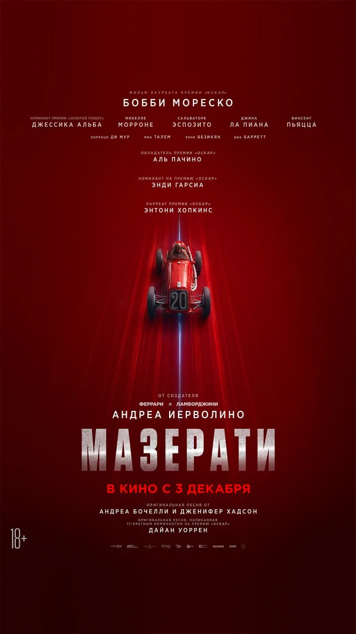 Стала известна дата выхода в российский прокат байопика «Мазерати» с Энтони Хопкинсом и...