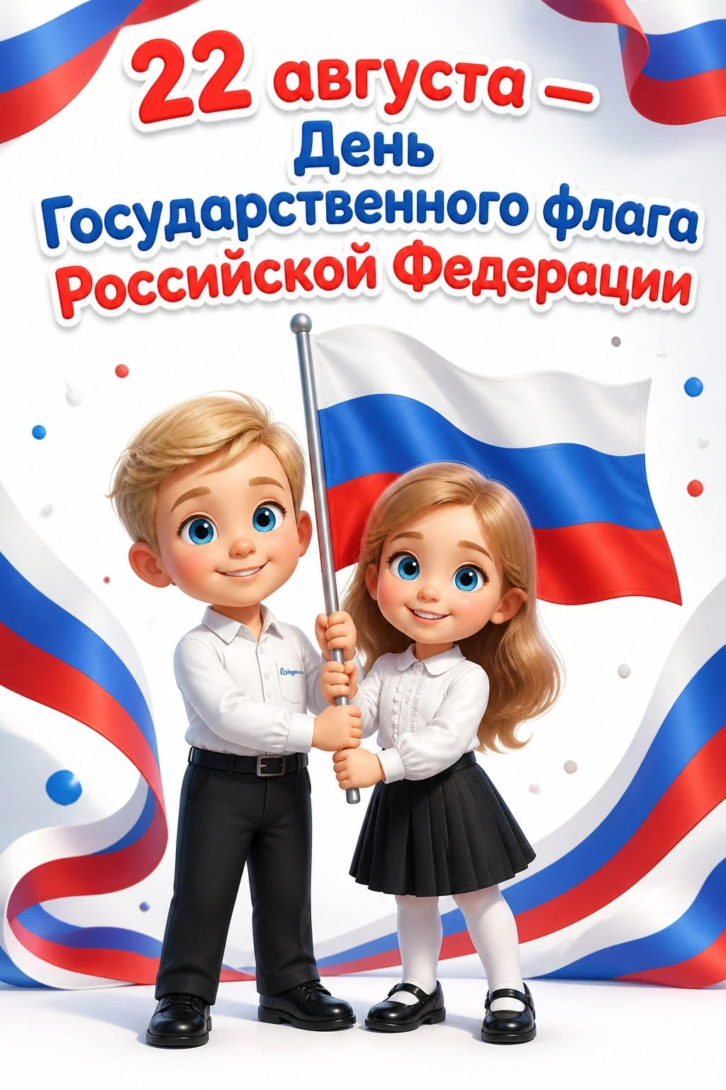 🎉 Завтра, 22 августа, — День Государственного флага Российской Федерации! 🇷🇺