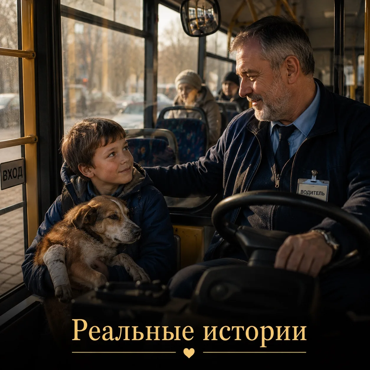 Водитель автобуса каждый день бесплатно подвозил мальчика с больной собакой в ветеринарную клинику… 