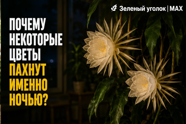🌙 ПОЧЕМУ НЕКОТОРЫЕ ЦВЕТЫ ПАХНУТ ИМЕННО НОЧЬЮ?