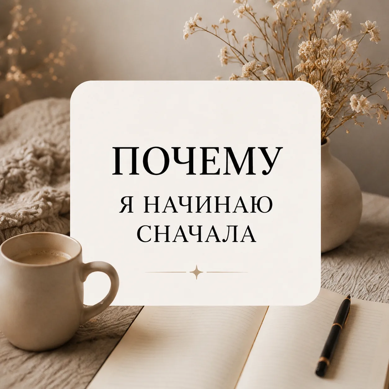 Почему я начинаю сначала… 🤍
