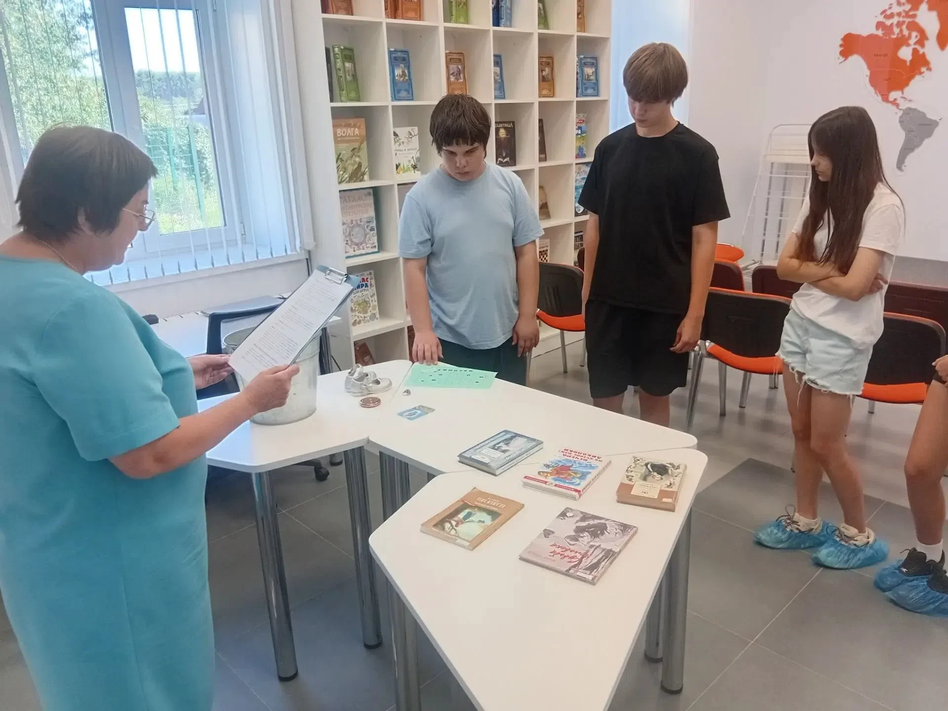 В модельной Библиотеке детских историй прошла интеллектуально-игровая программа «Библио...