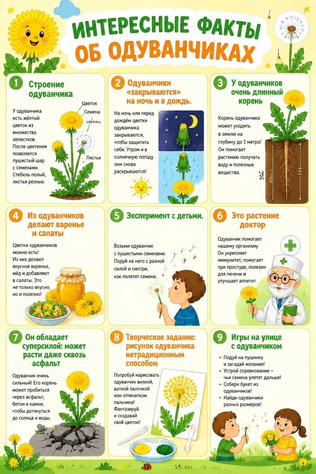 🌼 Сегодня, 13 мая — Всемирный день одуванчика!