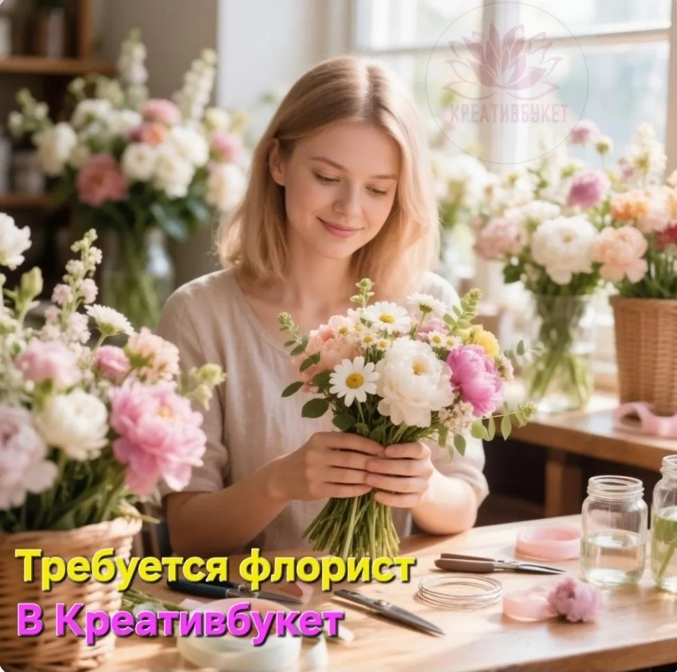 В команду «Креативбукет» требуется флорист.
 (Автозаводский район)

* Место: круглосуточный магазин.