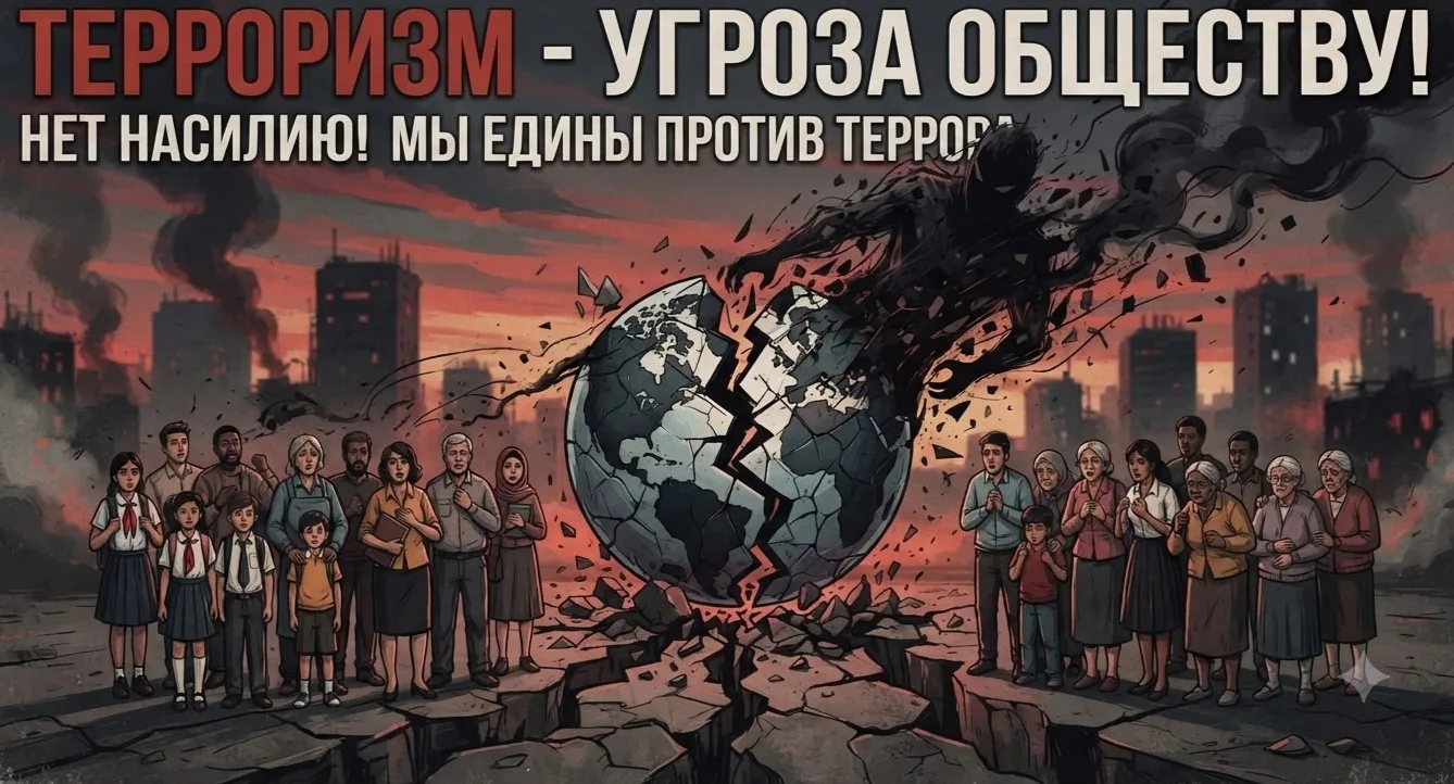 К Дню солидарности в борьбе с терроризмом в школе прошёл смотр интерактивных рисунков н...