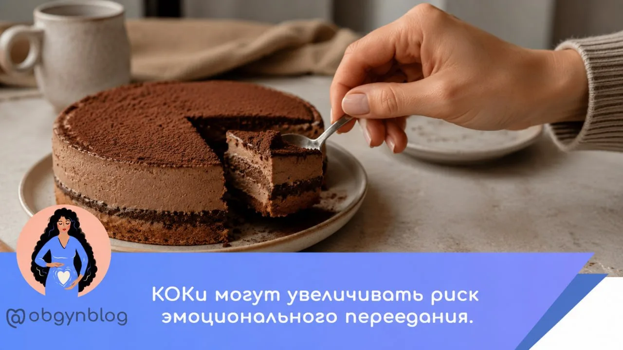 💊КОКи могут увеличивать риск эмоционального переедания.

⭐️Комбинированные оральные контрацептивы (